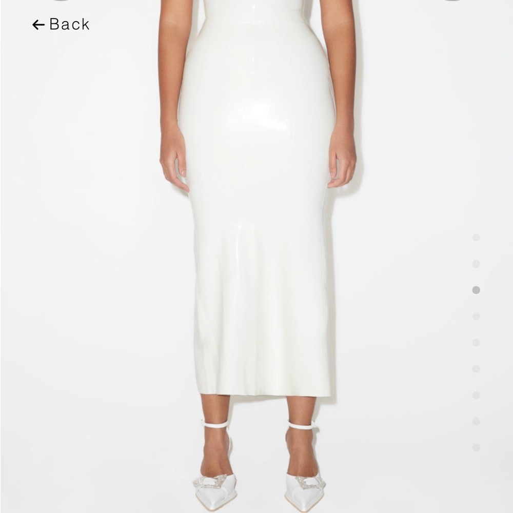 Khy x poster girl latex skirt